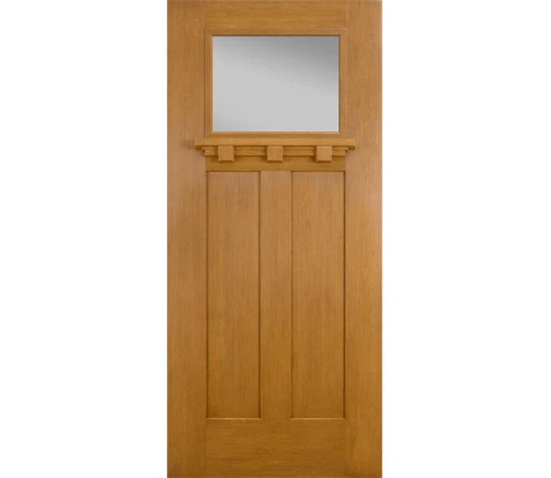 Fort Worth Craftsman Light Fiberglass Entry Door