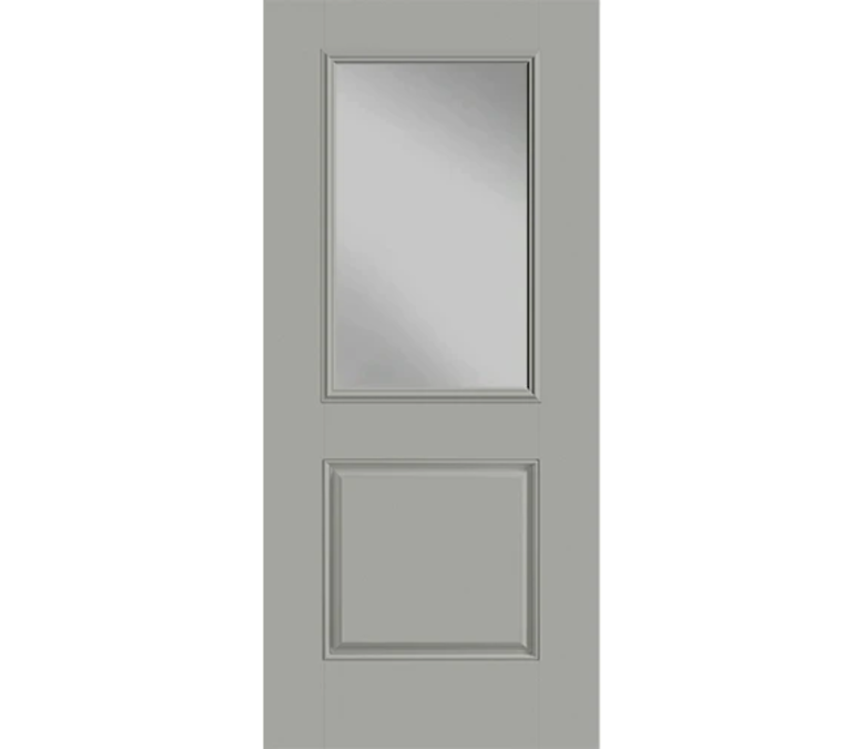 Fort Worth Half Light 1 Panel Fiberglass Entry Door