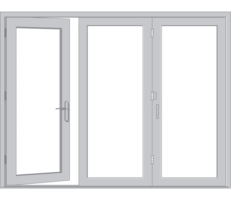 Fort Worth Pella Architect Reserve Series Contemporary Bifold Patio Door