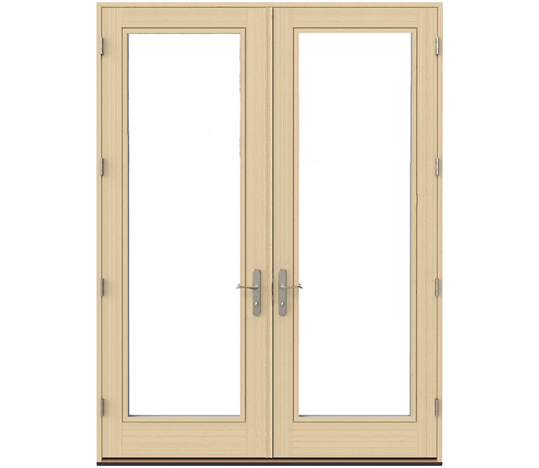 Fort Worth Pella Lifestyle Series Wood Double Hinged Patio Doors